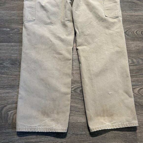 Carhartt B11 Washed Duck Work Pants 34x30 Desert Tan Grunge Utility Dungarees - Picture 14 of 14